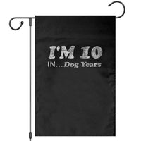 Funny 70th Birthday Gag Gift Garden Flag Vintage I'm 10 In Dog Years Funny Turning 70 Year Old - Wonder Print Shop