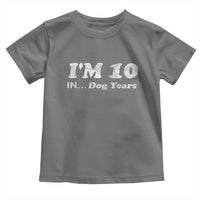 Funny 70th Birthday Gag Gift Toddler T Shirt Vintage I'm 10 In Dog Years Funny Turning 70 Year Old - Wonder Print Shop