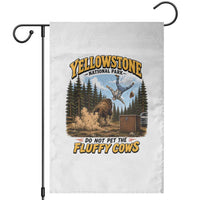 Yellowstone National Park Do Not Pet The Fluffy Cows Bison Garden Flag