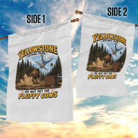 Yellowstone National Park Do Not Pet The Fluffy Cows Bison Garden Flag