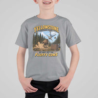 Yellowstone National Park Do Not Pet The Fluffy Cows Bison T Shirt For Kid