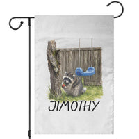 Jimothy Raccoon Garden Flag Cute Seattle Trash Panda Viral Meme