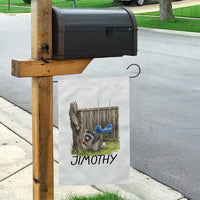 Jimothy Raccoon Garden Flag Cute Seattle Trash Panda Viral Meme