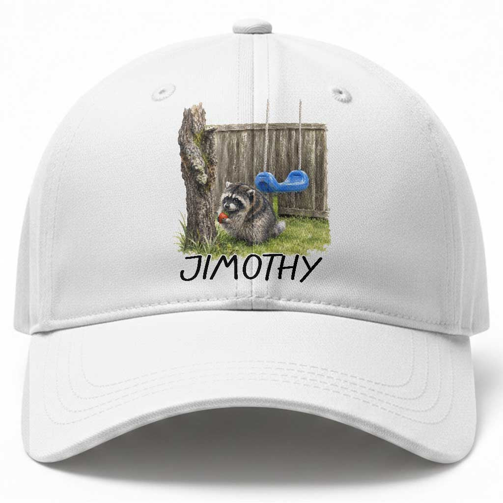 Jimothy Raccoon Baseball Cap Cute Seattle Trash Panda Viral Meme