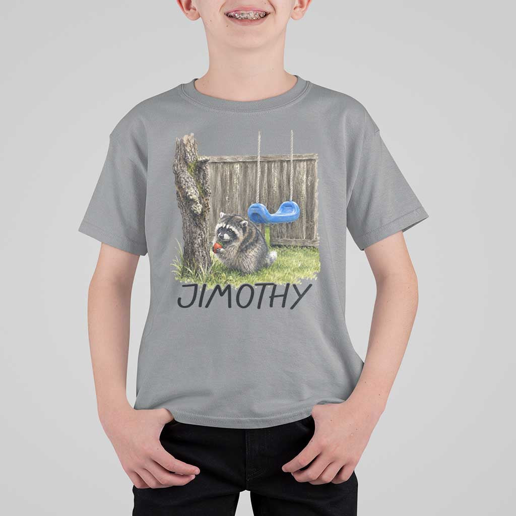 Jimothy Raccoon T Shirt For Kid Cute Seattle Trash Panda Viral Meme