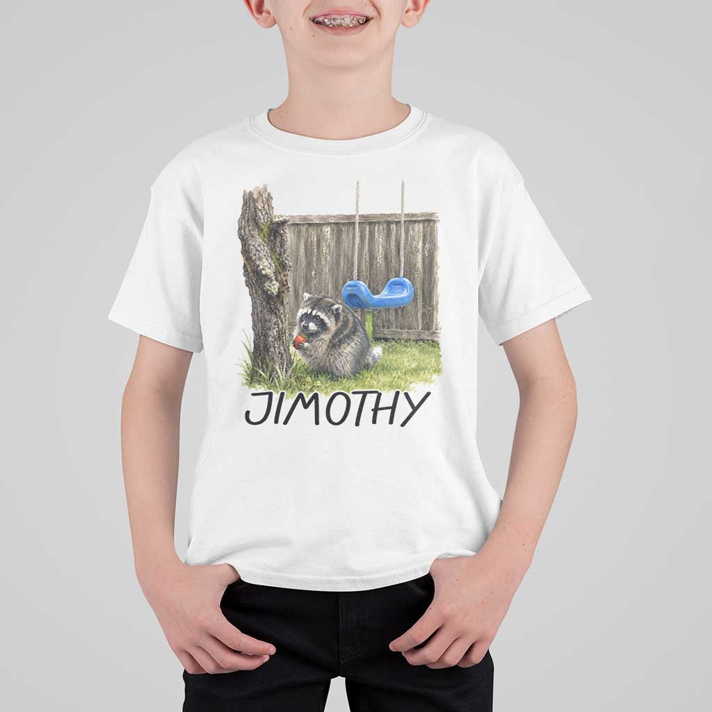 Jimothy Raccoon T Shirt For Kid Cute Seattle Trash Panda Viral Meme