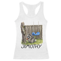 Jimothy Raccoon Racerback Tank Top Cute Seattle Trash Panda Viral Meme