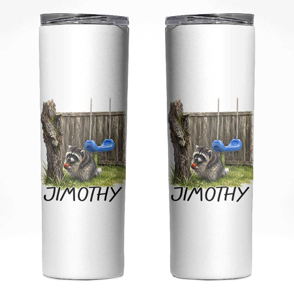 Jimothy Raccoon Skinny Tumbler Cute Seattle Trash Panda Viral Meme