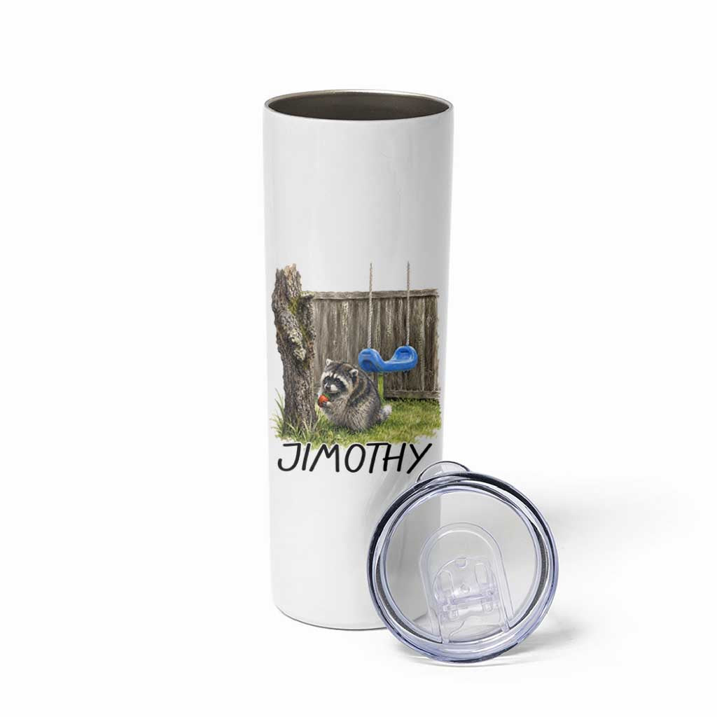 Jimothy Raccoon Skinny Tumbler Cute Seattle Trash Panda Viral Meme