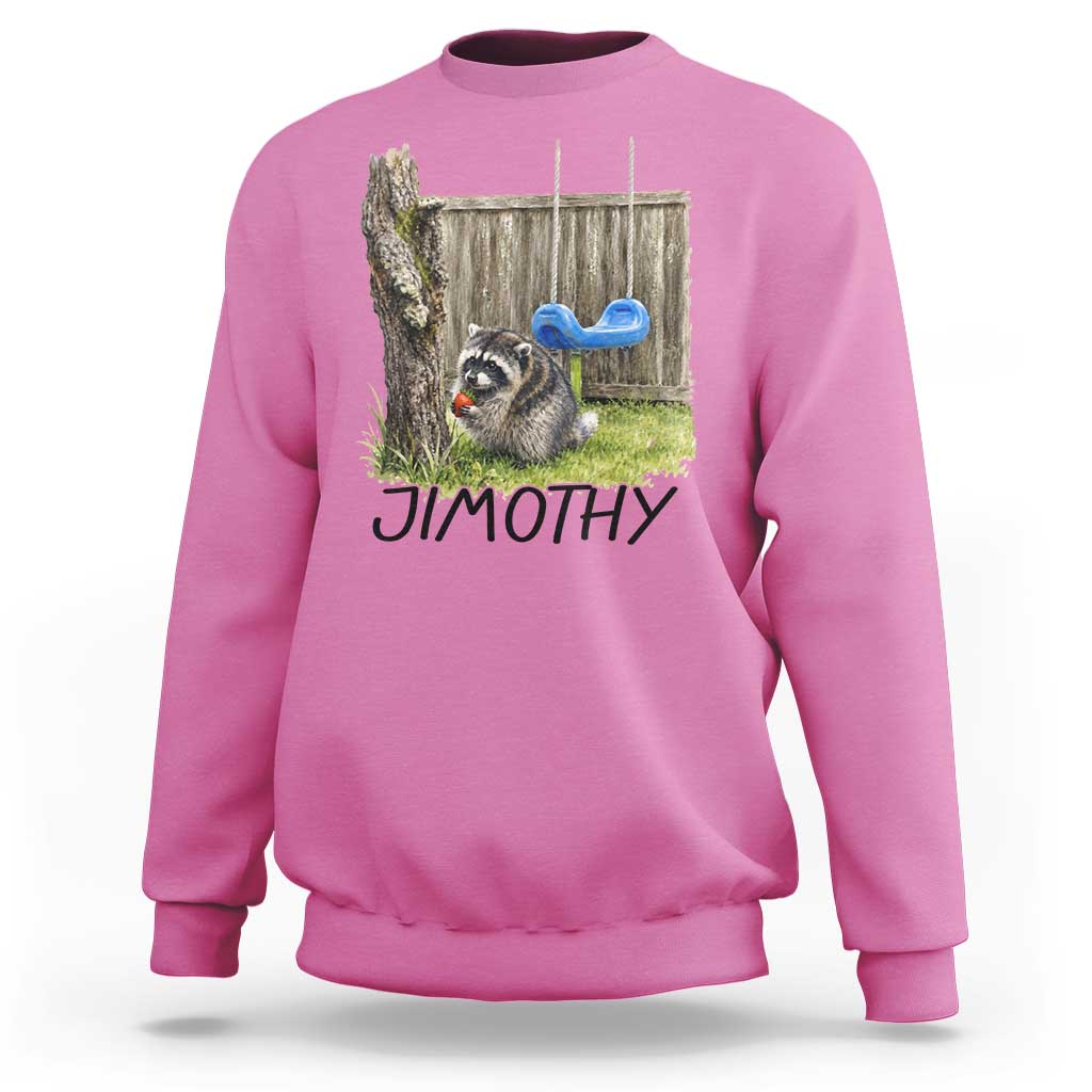 Jimothy Raccoon Sweatshirt Cute Seattle Trash Panda Viral Meme