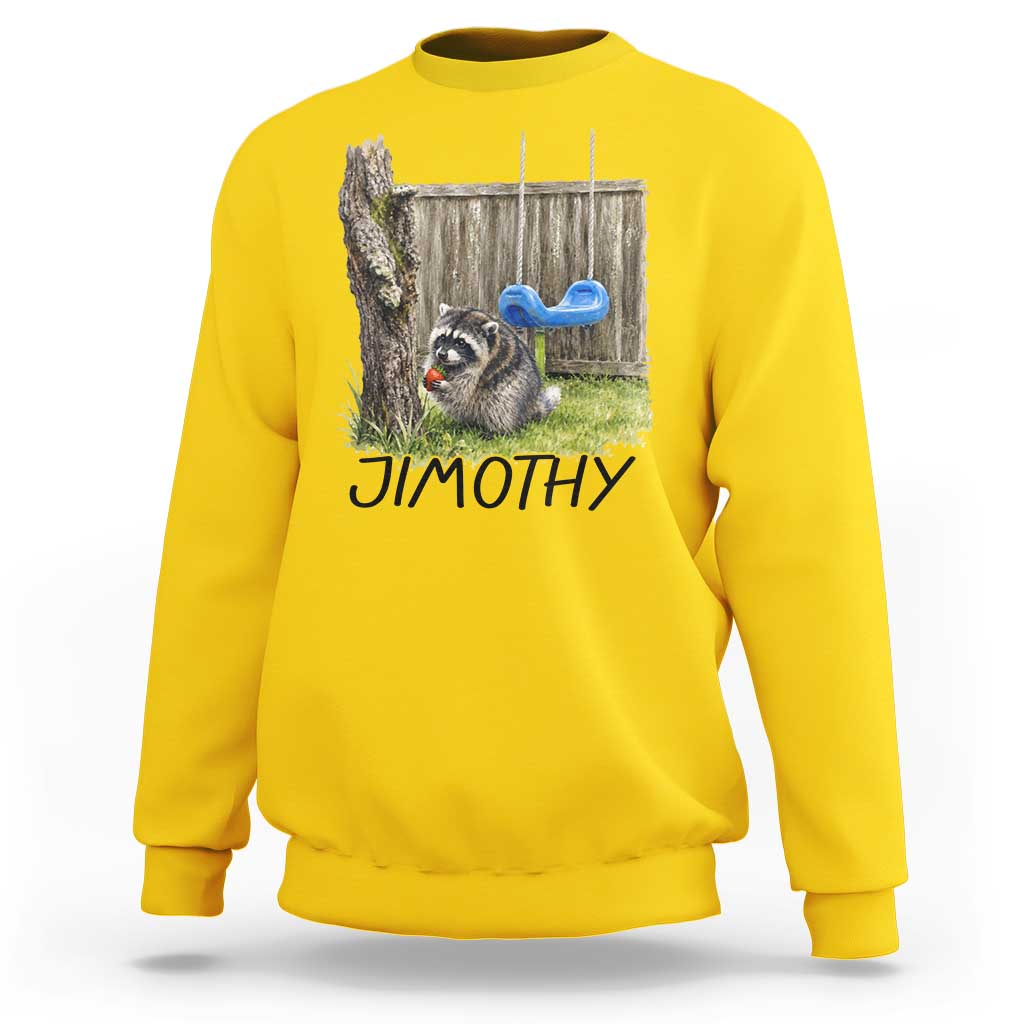 Jimothy Raccoon Sweatshirt Cute Seattle Trash Panda Viral Meme