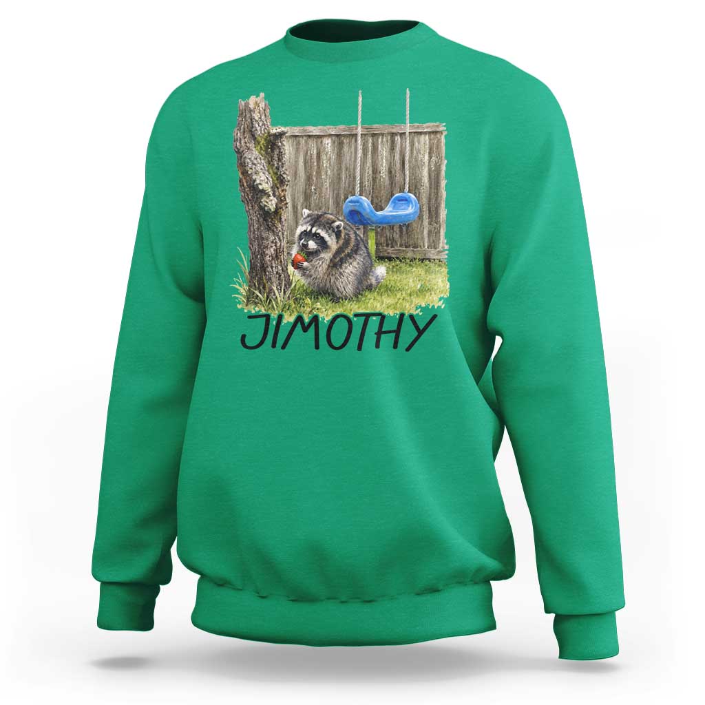 Jimothy Raccoon Sweatshirt Cute Seattle Trash Panda Viral Meme