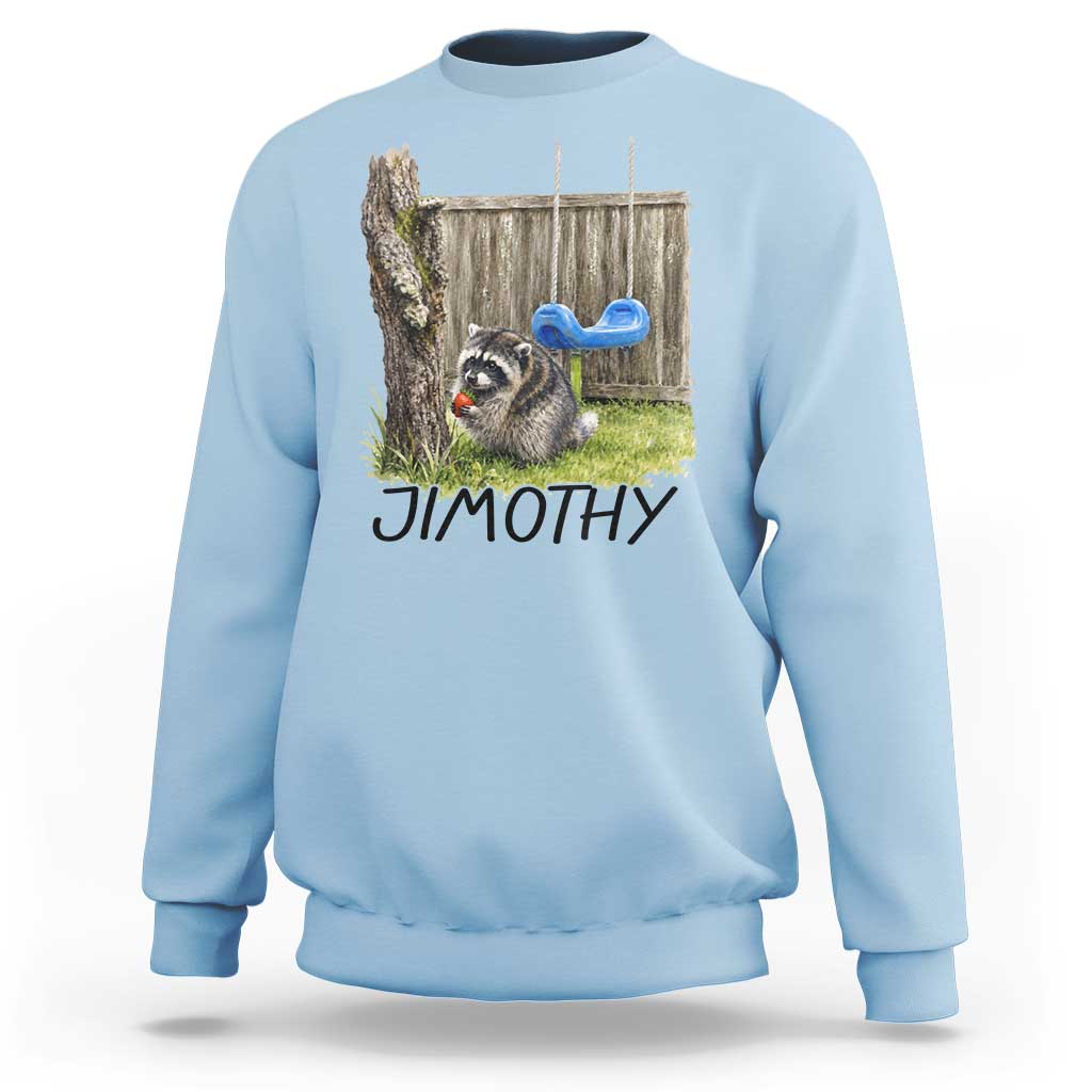 Jimothy Raccoon Sweatshirt Cute Seattle Trash Panda Viral Meme