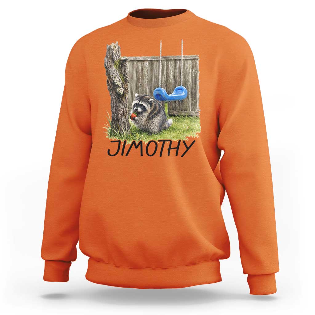 Jimothy Raccoon Sweatshirt Cute Seattle Trash Panda Viral Meme