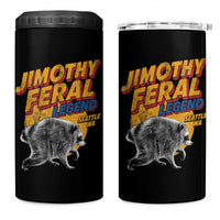 Vintage Jimothy Raccoon 4 in 1 Can Cooler Tumbler Feral Legend Seattle WA Trash Panda Meme
