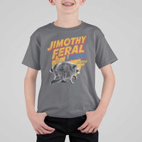 Vintage Jimothy Raccoon T Shirt For Kid Feral Legend Seattle WA Trash Panda Meme