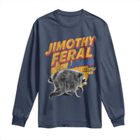 Vintage Jimothy Raccoon Long Sleeve Shirt Feral Legend Seattle WA Trash Panda Meme