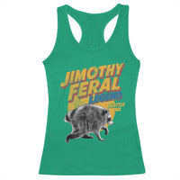 Vintage Jimothy Raccoon Racerback Tank Top Feral Legend Seattle WA Trash Panda Meme