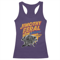 Vintage Jimothy Raccoon Racerback Tank Top Feral Legend Seattle WA Trash Panda Meme