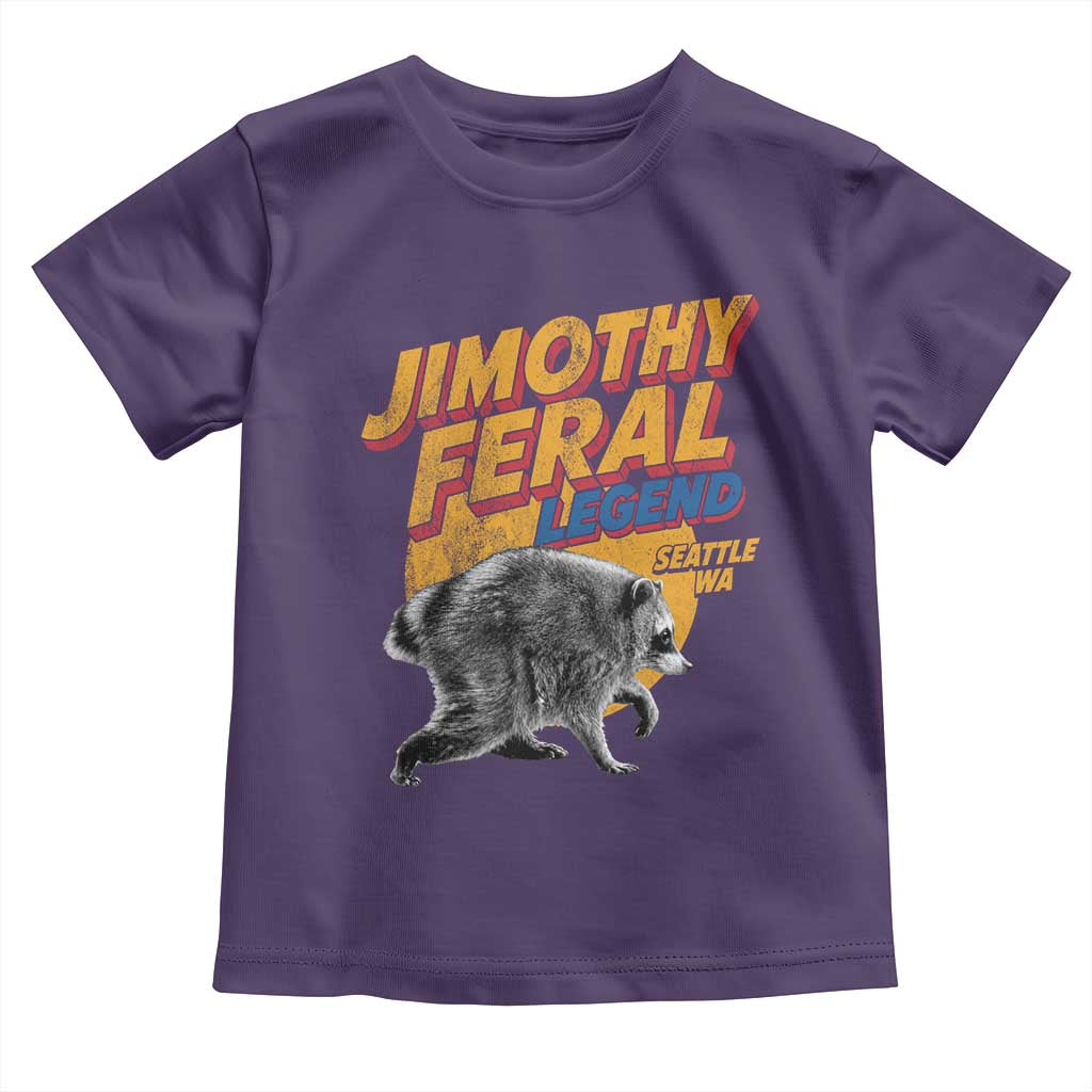 Vintage Jimothy Raccoon Toddler T Shirt Feral Legend Seattle WA Trash Panda Meme