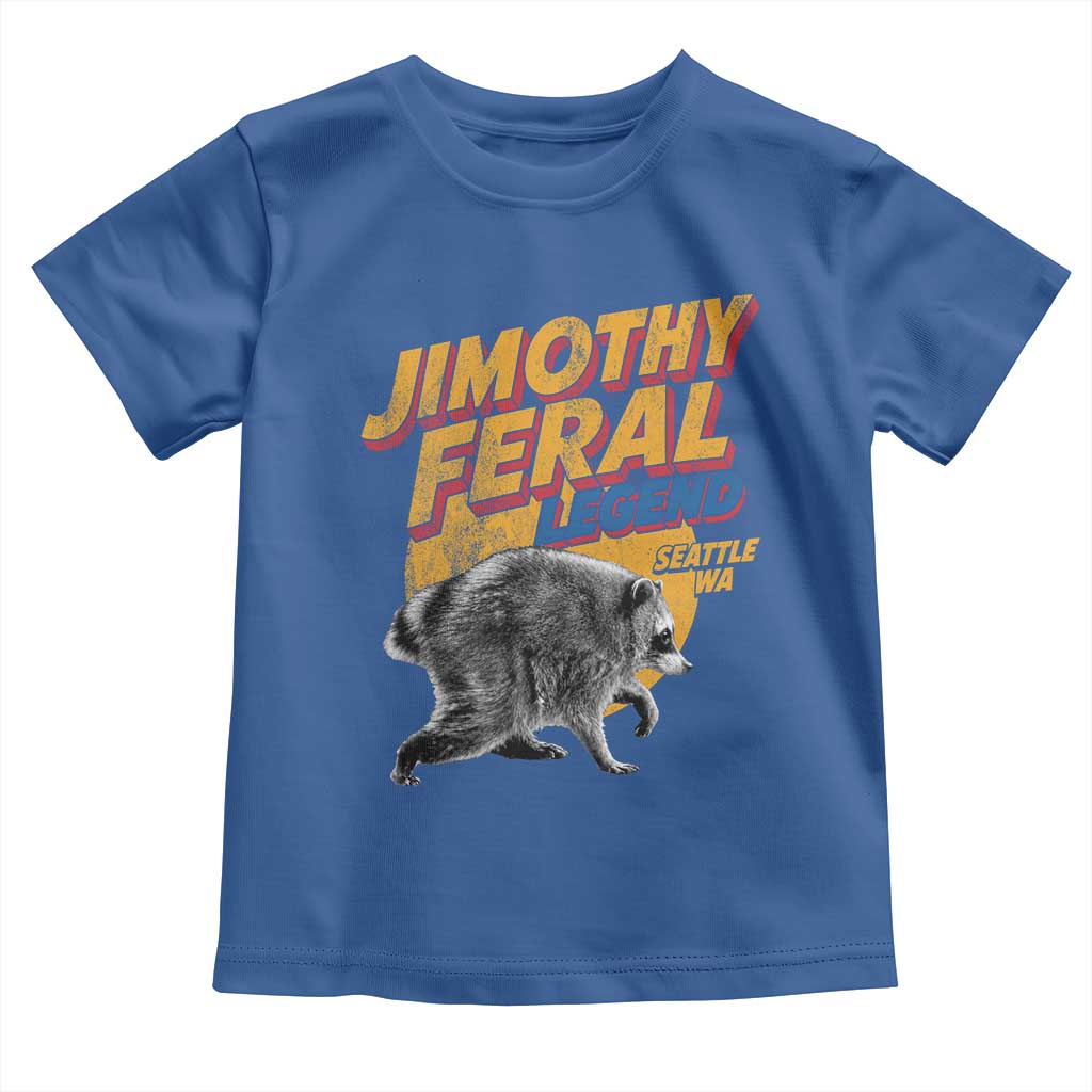 Vintage Jimothy Raccoon Toddler T Shirt Feral Legend Seattle WA Trash Panda Meme