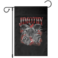 Jimothy Raccoon Garden Flag Vintage 90s Bootleg Rap Style Funny Meme