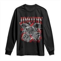 Jimothy Raccoon Long Sleeve Shirt Vintage 90s Bootleg Rap Style Funny Meme