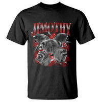 Jimothy Raccoon T Shirt Vintage 90s Bootleg Rap Style Funny Meme