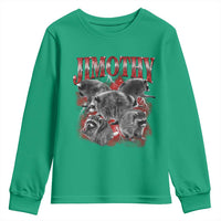 Jimothy Raccoon Youth Sweatshirt Vintage 90s Bootleg Rap Style Funny Meme