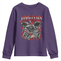 Jimothy Raccoon Youth Sweatshirt Vintage 90s Bootleg Rap Style Funny Meme