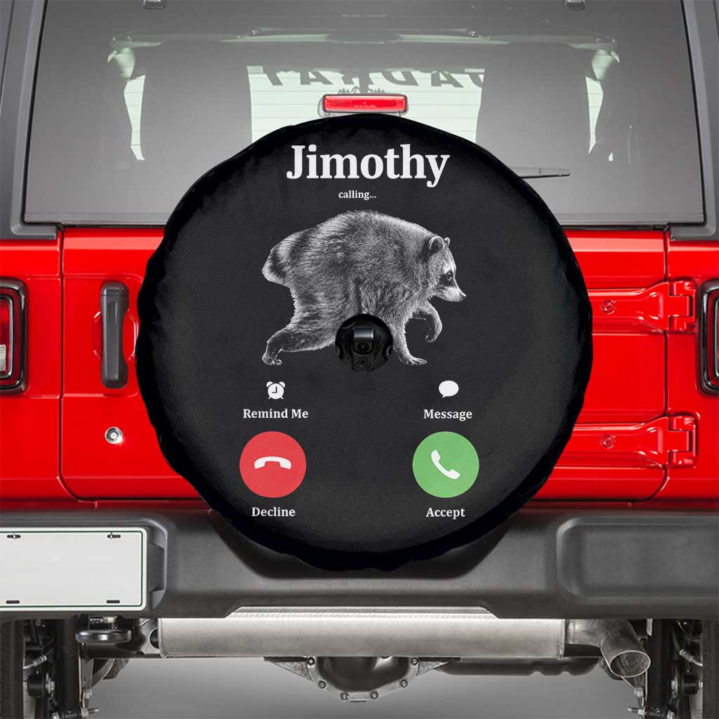 Jimothy Calling Phone Call Seattle Raccoon Spare Tire Cover
