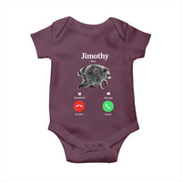 Jimothy Calling Phone Call Seattle Raccoon Baby Onesie