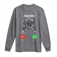 Jimothy Calling Phone Call Seattle Raccoon Long Sleeve Shirt