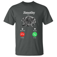 Jimothy Calling Phone Call Seattle Raccoon T Shirt