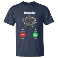 Jimothy Calling Phone Call Seattle Raccoon T Shirt
