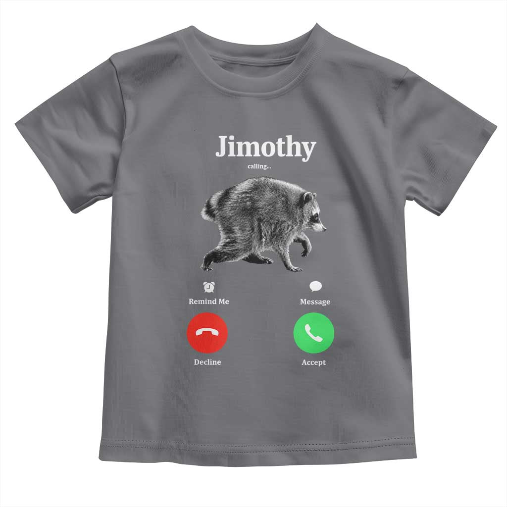 Jimothy Calling Phone Call Seattle Raccoon Toddler T Shirt