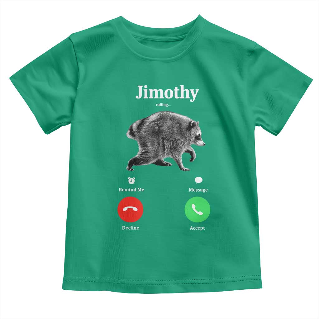 Jimothy Calling Phone Call Seattle Raccoon Toddler T Shirt