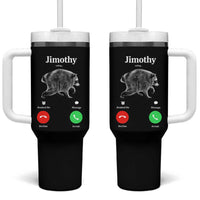 Jimothy Calling Phone Call Seattle Raccoon Tumbler With Handle
