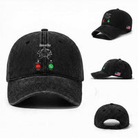 Jimothy Calling Phone Call Seattle Raccoon Washed Cotton Baseball Cap
