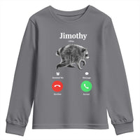 Jimothy Calling Phone Call Seattle Raccoon Youth Sweatshirt