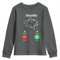 Jimothy Calling Phone Call Seattle Raccoon Youth Sweatshirt