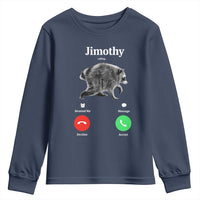 Jimothy Calling Phone Call Seattle Raccoon Youth Sweatshirt