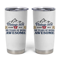 50th Birthday Tumbler Cup Vintage 1976 Fck Around And Find Out Funny 50 Year Old Gift