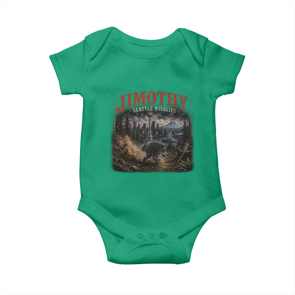 Vintage Jimothy Seattle Wildlife Raccoon Meme Baby Onesie