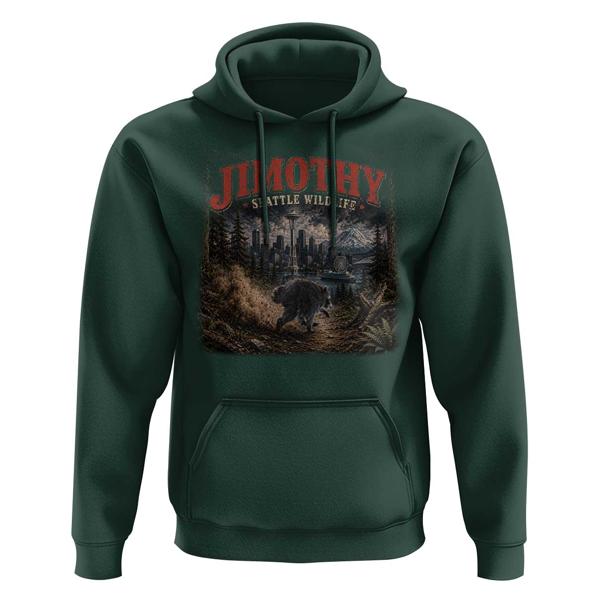 Vintage Jimothy Seattle Wildlife Raccoon Meme Hoodie