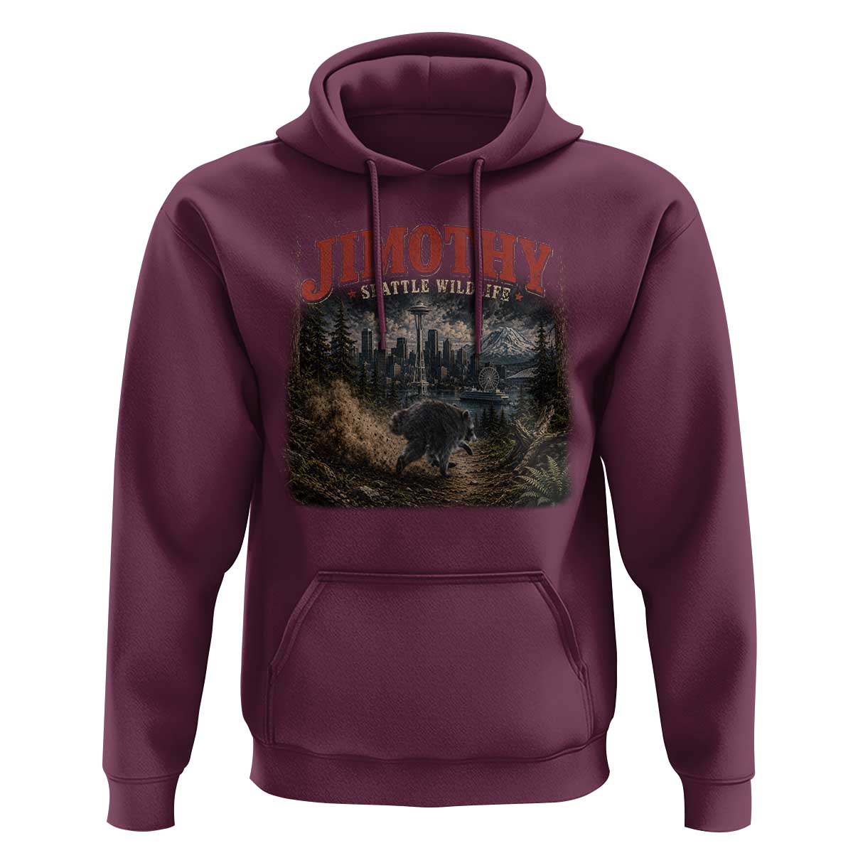 Vintage Jimothy Seattle Wildlife Raccoon Meme Hoodie
