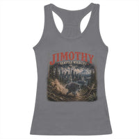 Vintage Jimothy Seattle Wildlife Raccoon Meme Racerback Tank Top