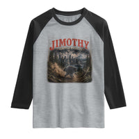 Vintage Jimothy Seattle Wildlife Raccoon Meme Raglan Shirt