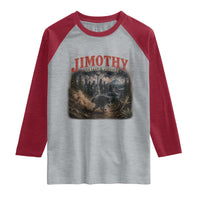 Vintage Jimothy Seattle Wildlife Raccoon Meme Raglan Shirt