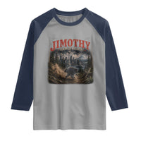 Vintage Jimothy Seattle Wildlife Raccoon Meme Raglan Shirt